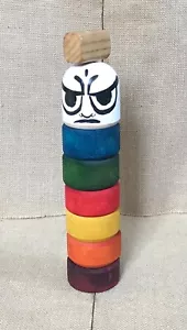 Vintage Duruma Otoshi Decorative Japanese Wood Stacking Toy Handmade AS IS READ - Picture 1 of 6