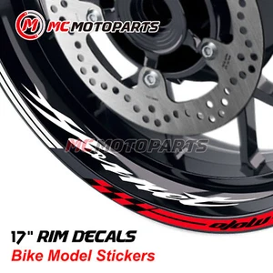 Calcomanía adhesiva a rayas de llanta AA02 17"" para CB 919 Hornet 900 02-2007 06 - Imagen 1 de 16