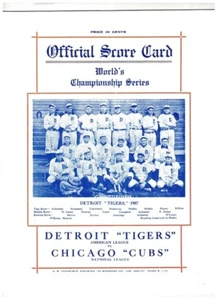 1981 Opie Great World Series Program 1907 Chicago Cubs vs Detroit Tigers - Picture 1 of 6