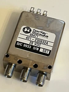 DOWKEY 401-230832A RF SMA FAIL SAFE COAX SWITCH 18GHz 28Vdc SPDT AD2N32 - Picture 1 of 4