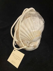 Borsa da fienile in ceramica nuova con etichette di conchiglie bianche miste misura grande Coquillages 38 once - Foto 1 di 4