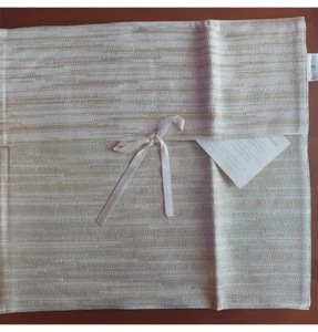 L'Arcolaio Portabiancheria da cassetto in jaquard panna cm 40x44 made in Italy - Imagen 1 de 2