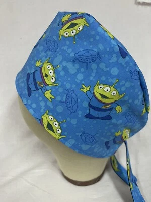 Men/Women Surgical Scrub Cap Lined Alien Alien 100% Cotton - Image 1 of 3