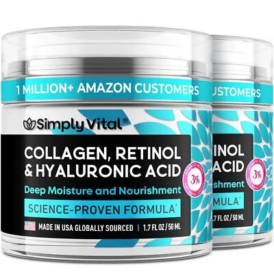 	Collagen Retinol Cream Anti-Aging Face Moisturizer 2-Pack	 - Image 1 of 4