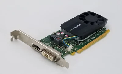 Nvidia Quadro K620 GPU 2GB DDR3 DVI / DisplayPort High Profile Bracket. - Image 1 of 4