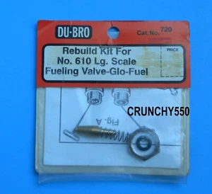 DU-BRO 720 Rebuild Kit For # 610 Lg Scale Fueling Valve Glow Fuel Airplane - Picture 1 of 1