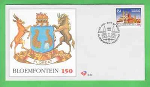 South Africa 150th Anniversary of City of Bloemfontein 1996 FDC first day cover - Picture 1 of 3
