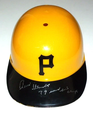 Casco Autografiado Rennie Stennett Piratas de Pittsburgh - Serie Mundial 1979 Foto 1 de 2