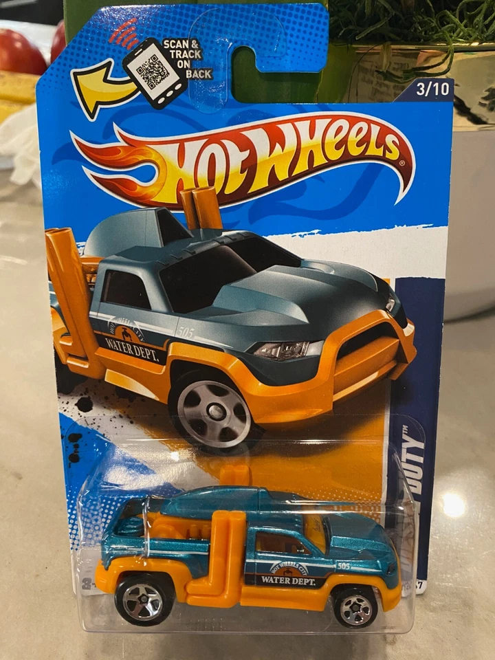 Hot Wheels #133 HW City Works 2012 3/10 diésel de servicio verde azulado/naranja variante con 5 radios Foto 1 de 1
