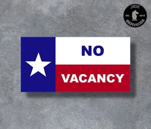 TX No Vacancy Sticker - Bild 1 von 10