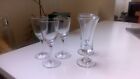 Bundle Of X5 Vintage Glass Sherry Port Liqueur Glasses - Collect Only London E3