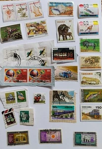 Job Lot / Bundle East African Postage Stamps - Kenya Uganda Tanzania Djibouti ++ - Picture 1 of 5