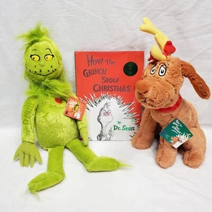 DR SEUSS How the Grinch Stole Christmas Book, Grinch, And Maxx Kohl's Cares NWT - Picture 1 of 18