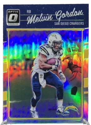 2016 Panini Donruss Optic Melvin Gordon Silver Prizm Parallel #84 Chargers O22 - Image 1 of 3