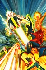 Vintage 2009 New Mutants #1 poster Art by Alex Ross 24x36 inches Unused