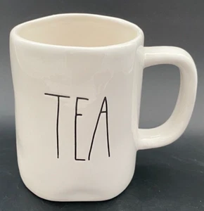 Rae Dunn TEA Mug Large Font White Ceramic 4.75" - Picture 1 of 4