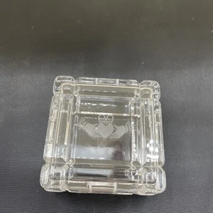 Glass Trinket Box With Classy Symbol On Top - Picture 1 of 3