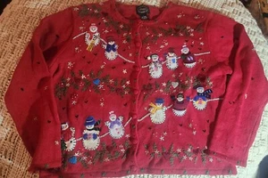 Suéter de Navidad Feo (O No) DE COLECCIÓN para Hombres Mujeres L Diseñadores Original Estudio - Imagen 1 de 7