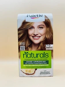 Palette naturals Permanente Haarfarbe 7-0 Mittelblond Haarfarbe *NEU* - Bild 1 von 5