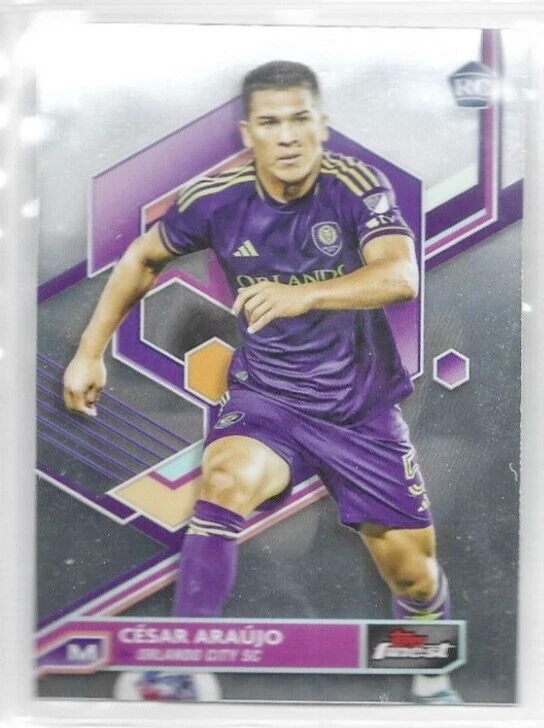 Cesar Araujo, Orlando City 2023 Topps Finest MLS Rookie #46 - Image 1 of 1