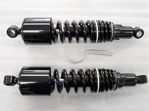 Triumph Thruxton 1200 Dual Spring Short Black Bobber Shocks 12.75" - Picture 1 of 1