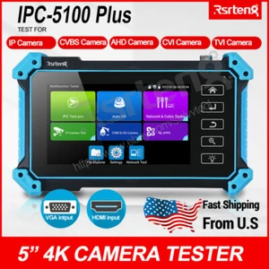 Rsrteng IPC-5100 Plus 12MP CCTV Tester 8MP WIFI TVI CVI AHD CVBS Camera Monitor - Picture 1 of 12