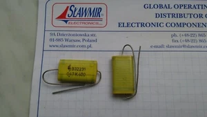 Siemens 470nF 400V 10% axial capacitor MKT B32231 Lot-2pcs - Picture 1 of 3