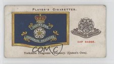 1924 Player's Drum Banners & Cap Badges Tobacco Yorkshire Dragoons Yeomanry 1md