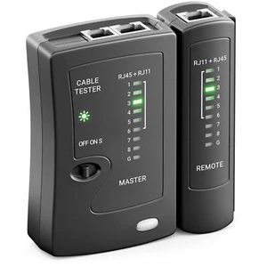 Probador de cables Ethernet para cables de red LAN RJ45 Cat5/6/7 RJ11 RJ12 - Imagen 1 de 23