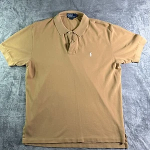 Polo Ralph Lauren Poloshirt klassische Passform Freizeit hellbraun Baumwolle Herren Large - Bild 1 von 7