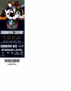 2019 Pro Football Hall of Fame Enshrinement Ceremony Ticket Reed Gonzalez Bailey - Picture 1 of 1