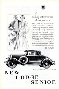 Anuncio de coche de colección estampado Dodge Sport cupé asiento Rumble Whippet seis c1930s - Imagen 1 de 2