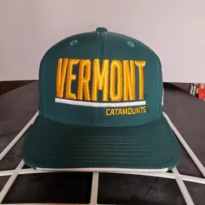 Vermont Catamounts adidas climalite Sideline Snapback Adjustable Hat - Green - Picture 1 of 7