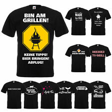 Cooles Grill BBQ T-Shirt mit Wunschnamen - Chef Kochen Party  Smoker Geschenk
