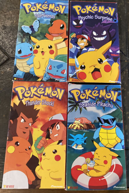 3 Fitas Vhs Pokémon 2, 3 e 4 (Originais)