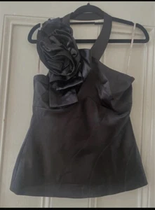 Karen Millen lady's silk blouse festive design - Picture 1 of 15