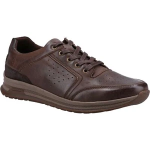Hush Puppies Joseph Light Brown Leather Male Lace Mens Shoes - Picture 1 of 4