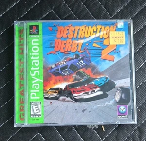 Destruction Derby 2 PS1 Factory Sealed (Sony PlayStation 1, 1996) Neu in OVP Komplett - Bild 1 von 6