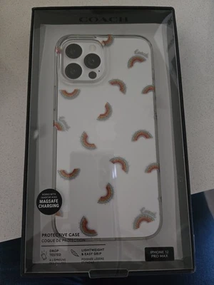 Coach New York Protective Case for Apple iPhone 12 Pro Max 6.7" - Rainbow - NEW - Image 1 of 4