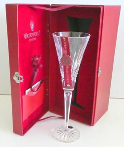 Waterford 12 Days Of Christmas 6  GEESE A LAYING  6th Edition Toasting Flute NIB - Picture 1 of 7