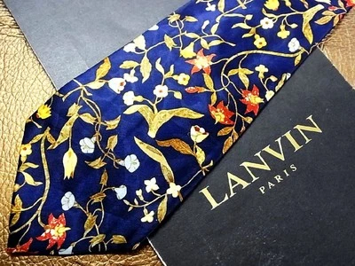 Corbata de Lujo LANVIN Corbata para Hombres Unisex TODA SEDA 100 Multicolor Preciosa L27 Foto 1 de 2