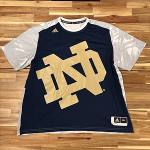 MENS NOTRE DAME ADIDAS BASKETBALL SHOOTING SHIRT 2XL 2013 - Picture 1 of 12