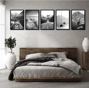 Cornice per poster Americanflat 16x24 con plexiglass lucido - set di 5 fra - Foto 1 di 7