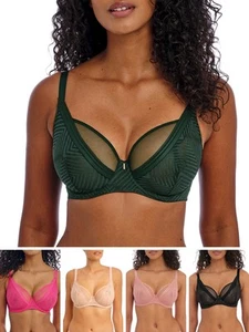 Reggiseno Freya High Apex Tuffo Sartoriale Ferretto Semi Trasparente Lingerie - Foto 1 di 21