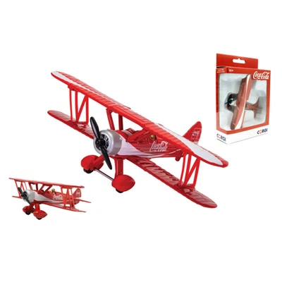 COCA COLA STEARMAN cm 10 Corgi Aerei Nouveau modèle - Photo 1/4