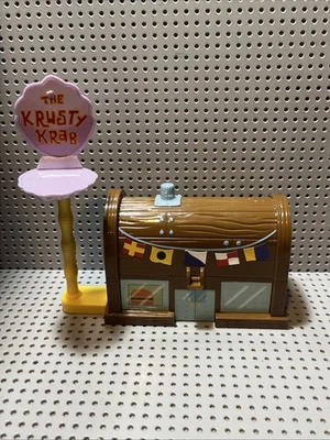 2012 SpongeBob Krusty Krab Restaurant & Sign Only RARE Viacom DecoPac EXC.CO. - Image 1 of 4