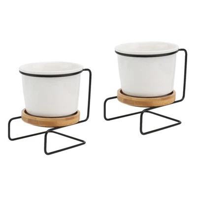  2 Sets Blumenvase Modern Deko Desktop -Vase Haushaltsblumenbehälter - Bild 1 von 4