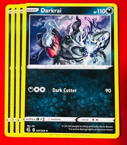 4x Darkrai 167/264 Pokémon TCG Fusion Strike NM Playset Lot Uncommon - Picture 1 of 1