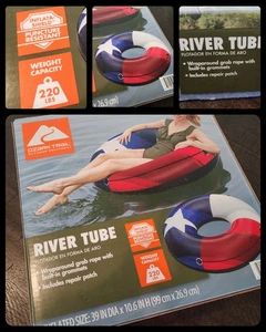 Ozark Trail 39" Texas Flag River Tube Float Erwachsene NEU Fun Sommer Pool Tube - Bild 1 von 5