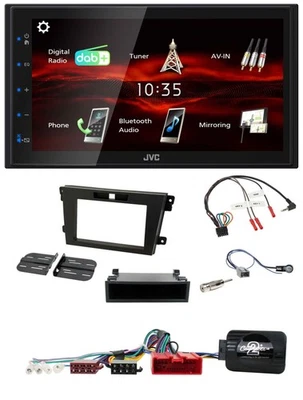 JVC USB Bluetooth Lenkrad DAB 2DIN Autoradio für Mazda CX-7 2008-2010 - Bild 1 von 4